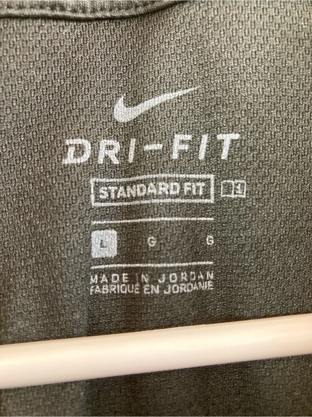 Nike Dri-FIT Quarter Zip Pullover Size L Heather Black Gray Long Sleeve